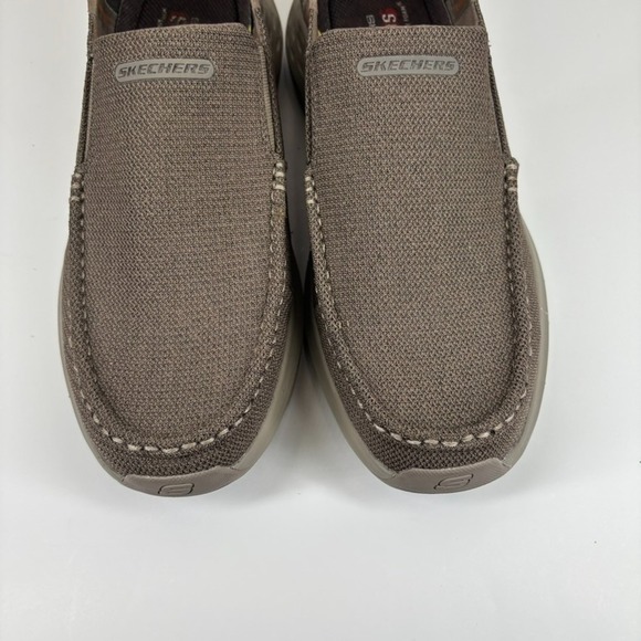 Skechers Parson Ralven Men\'s US 11.5 Taupe Moc Toe Slip-On‎ Casual Comfort Shoes main image 16